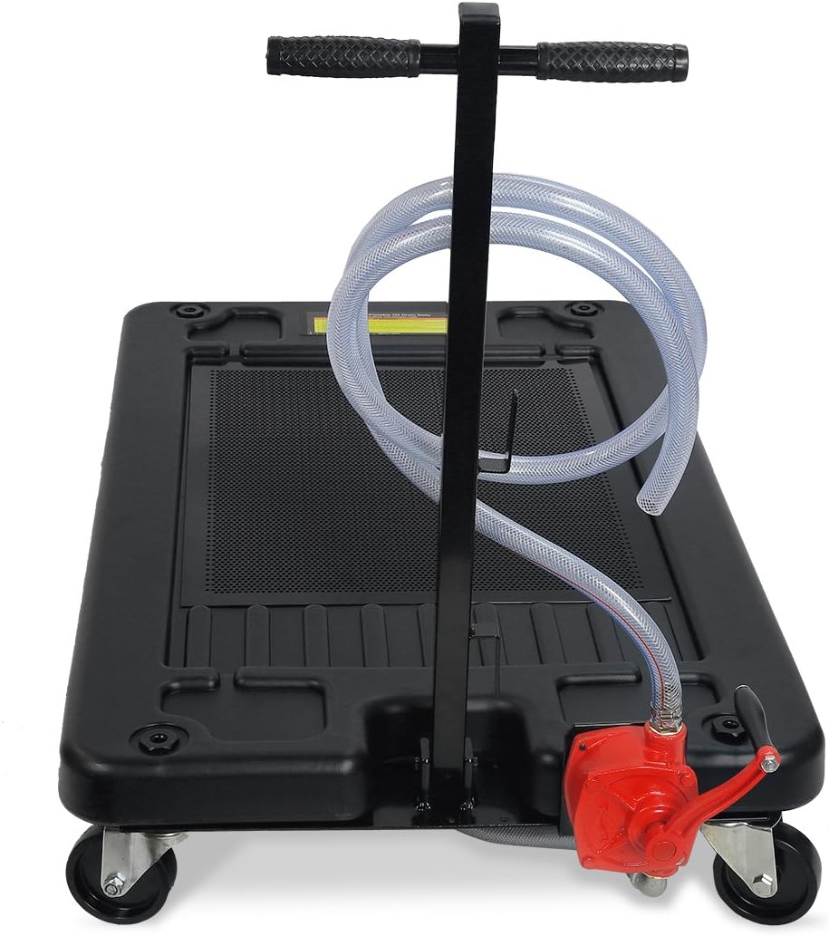 17 Gallon Low Profile Oil Drain Pan with Hose C80286