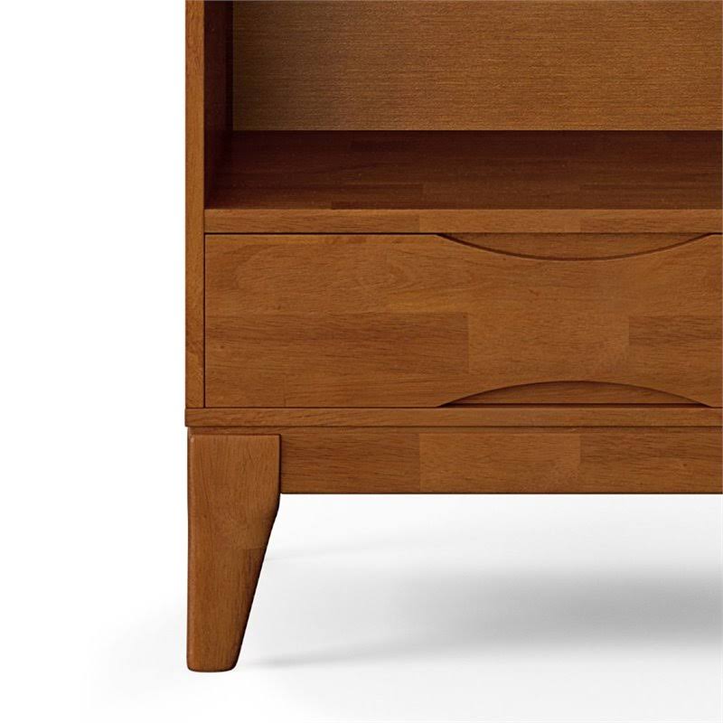 Solid Hardwood 60 in. x 24 in. Bookcase with Storage R95048