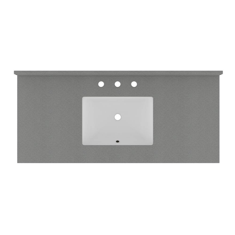 48x22 Quartz Vanity Top with Backsplash Y557
