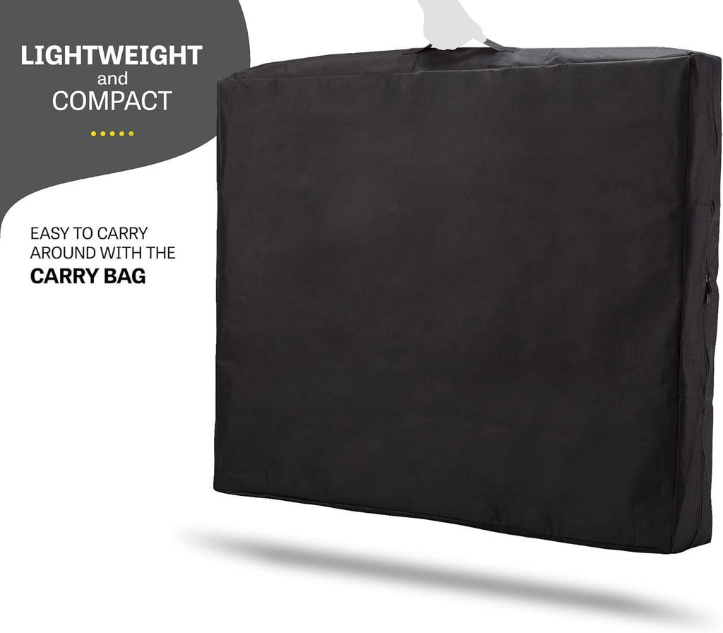 Folding Bed with Memory Foam Mattress Portable Twin with Carrying Bag T4454