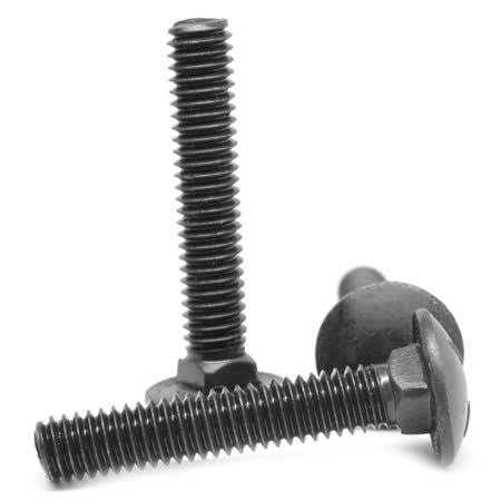 5/8 inch-11 x 2 inch Grade 5 Carriage Bolt Medium Carbon Steel Black Oxide B630