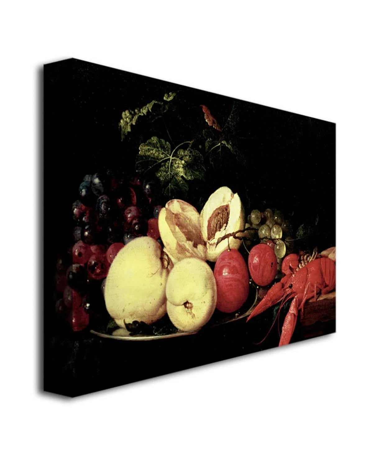 Still Life of Fruit with A Lobster Canvas Art X242922