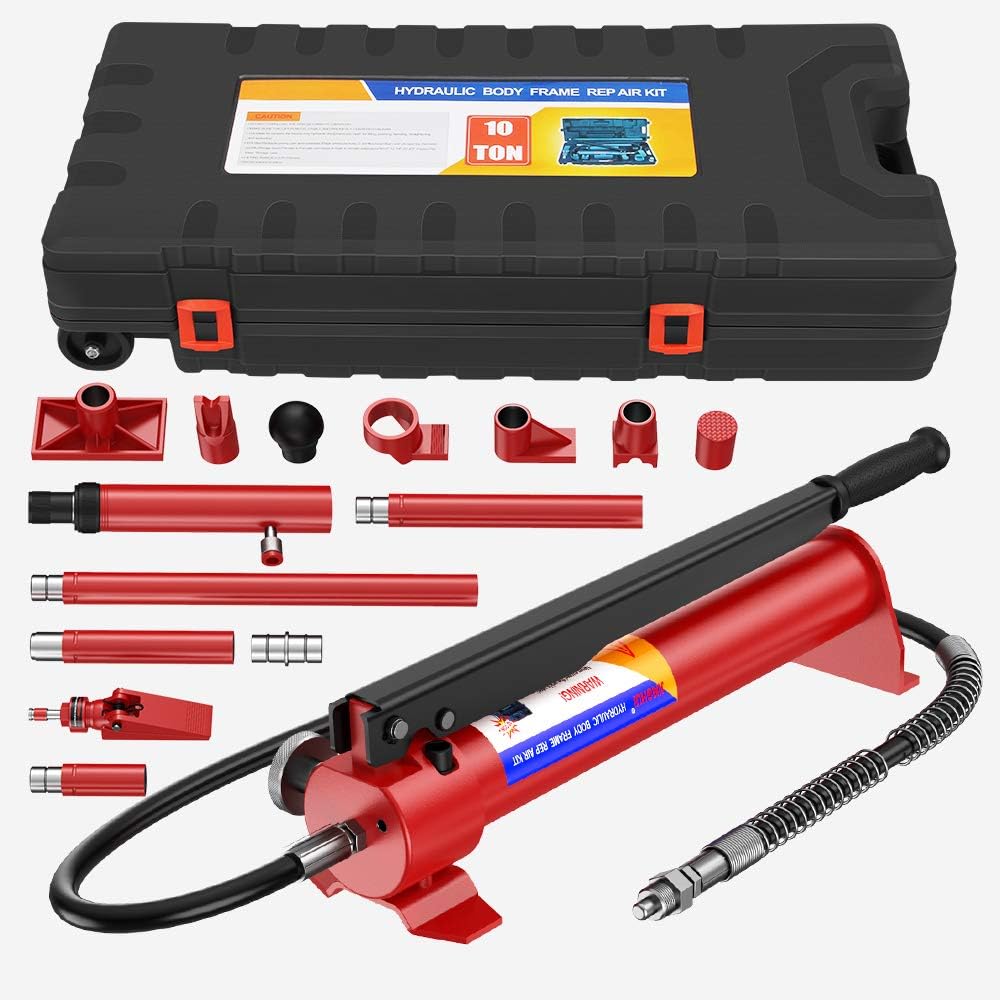 10 Ton Hydraulic Jack Auto Body Frame Repair Kit O303475