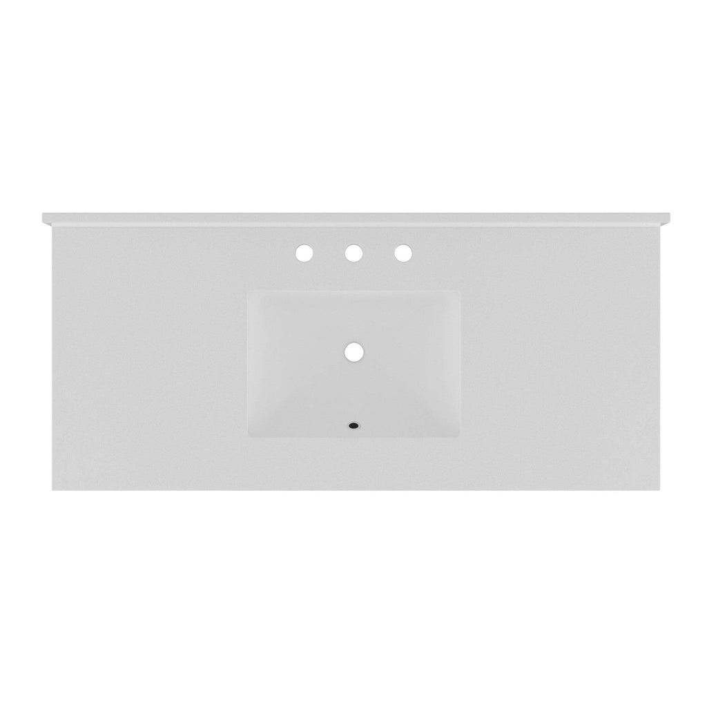 48x22 Quartz Vanity Top with Backsplash Y557