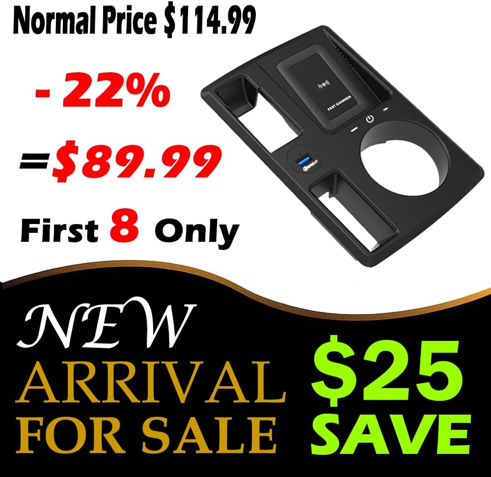 Wireless Charging Pad Center Console Organizer K1409