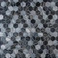 12 in. x 12 in. Textured Marble Mosaic Tile A3530