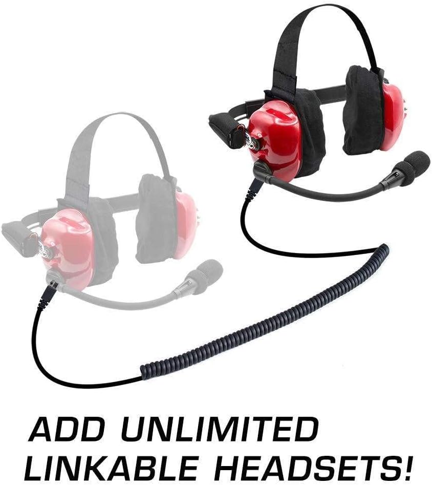 Two Way Over The Ear Headset with Mic and Cable X673997
