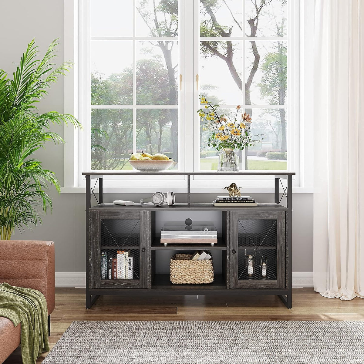 55 inch TV Stand with Storage Cabinet B417866