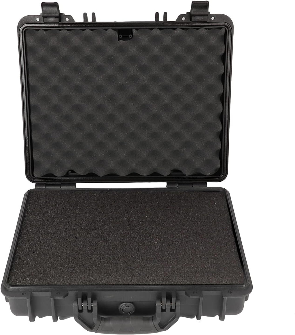 Black Waterproof Hard Camera Case with Foam Insert Y162576
