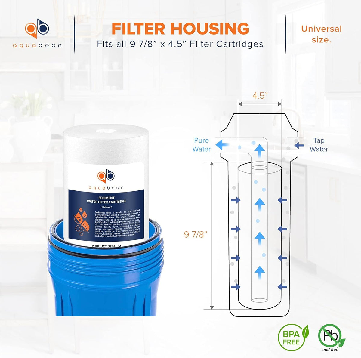 1 Micron 10 Sediment Water Filter Replacement Cartridge O227