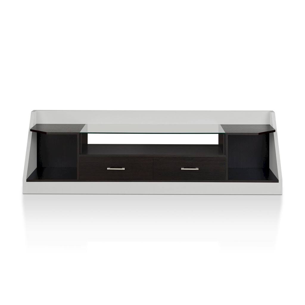 Espresso and White Multi-Storage TV Cabinet P4422