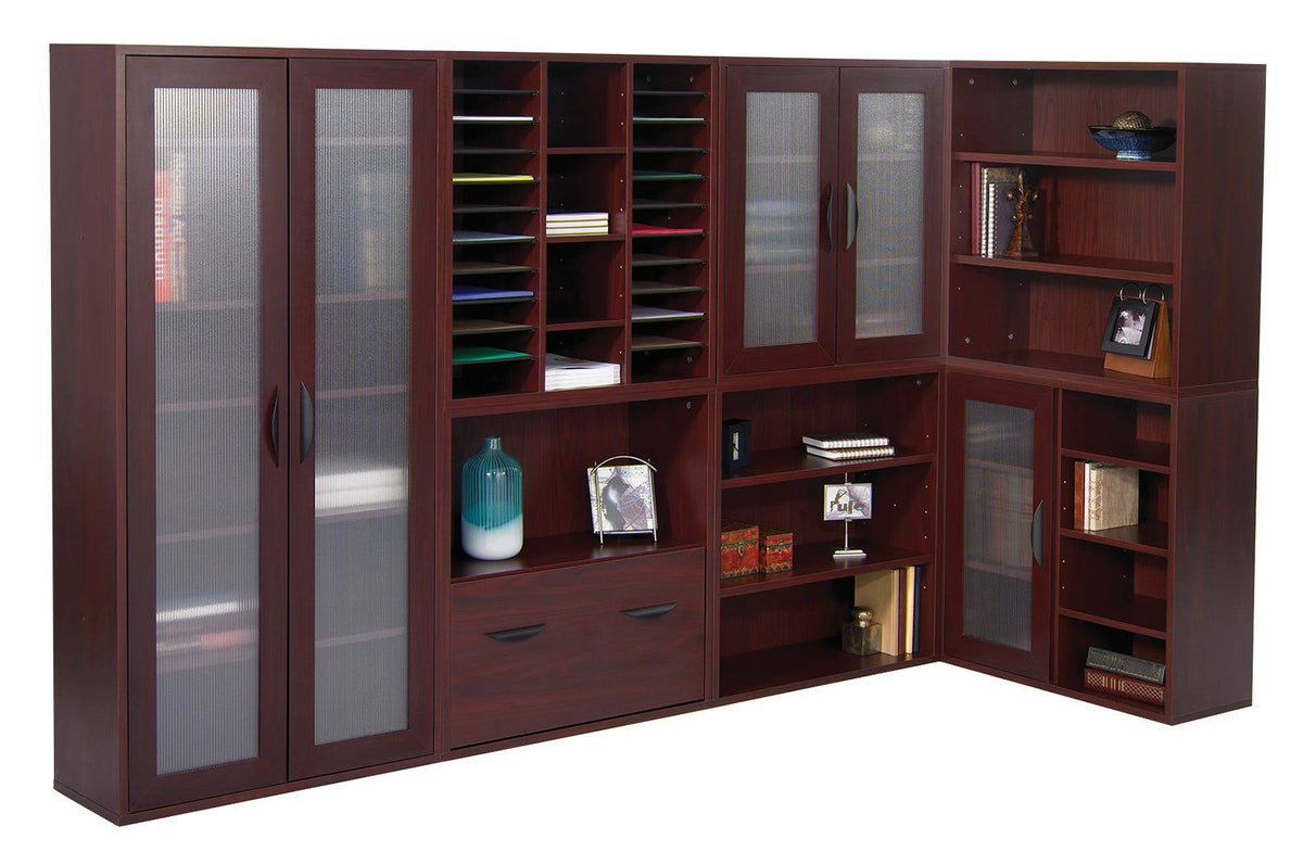 5 Shelf Wood Bookcase C497