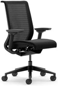 Black 3D Knit Back Chair Q3344