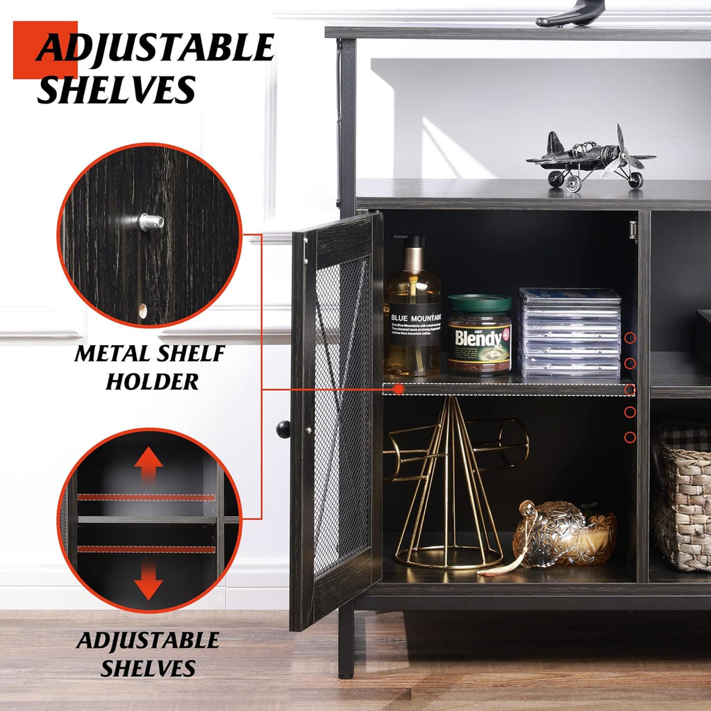 55 inch TV Stand with Storage Cabinet B417866