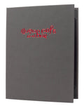 Casebound Menu 8½ x 11 Charcoal Plush T5803