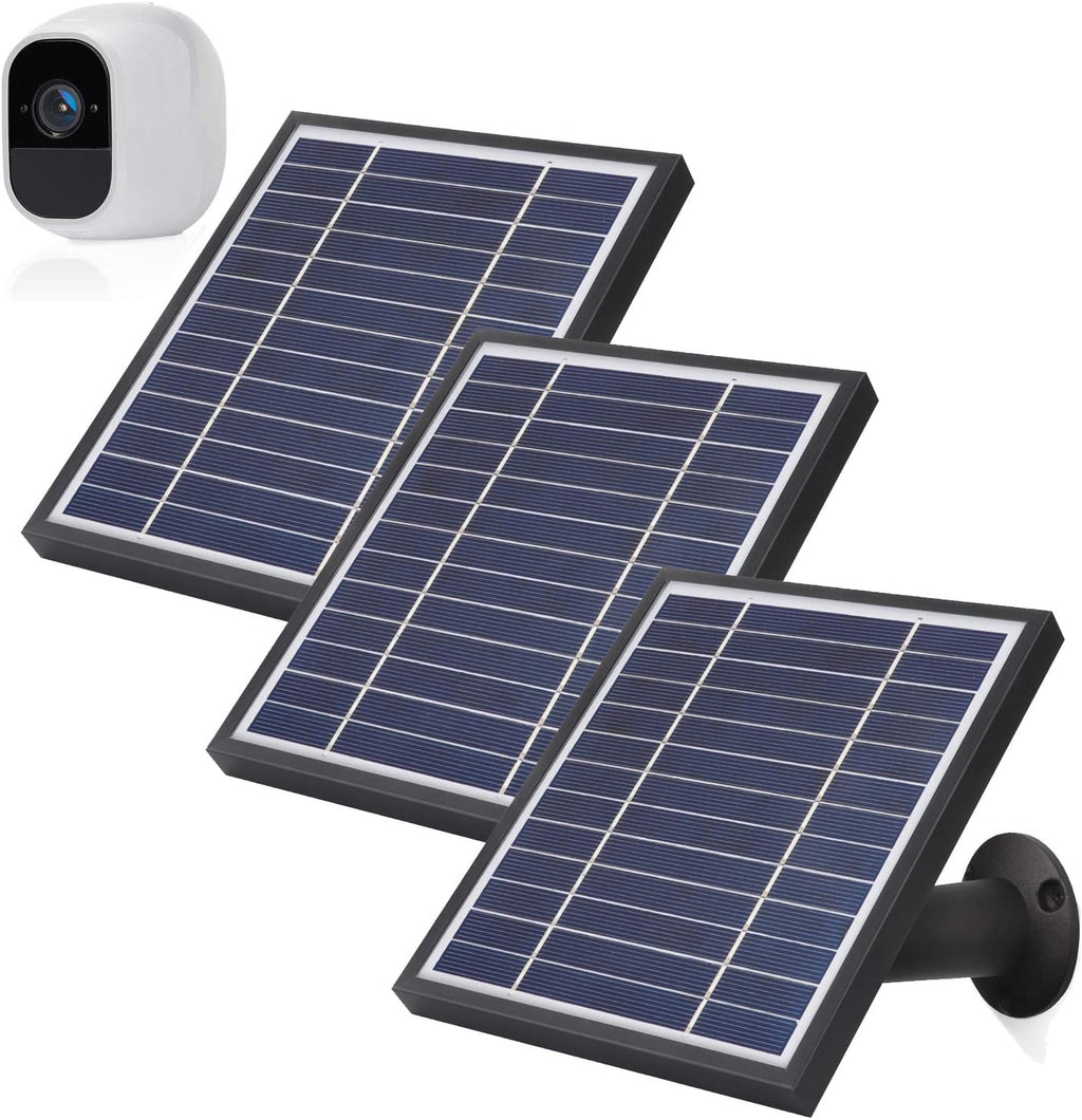 3 Pack Solar Panels with Power Cord and Adjustable Mount A367236