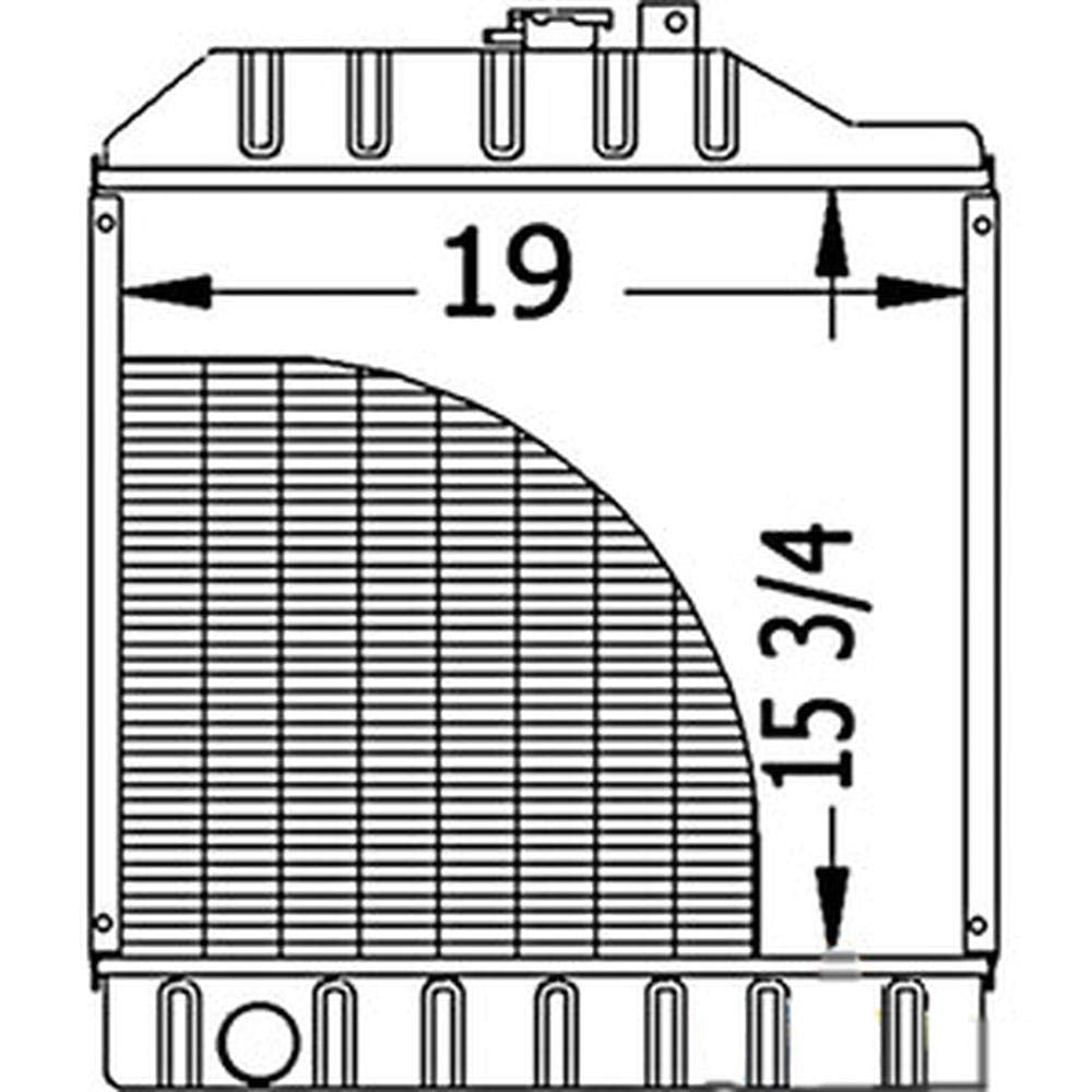 New Radiator w/o Cab V85980