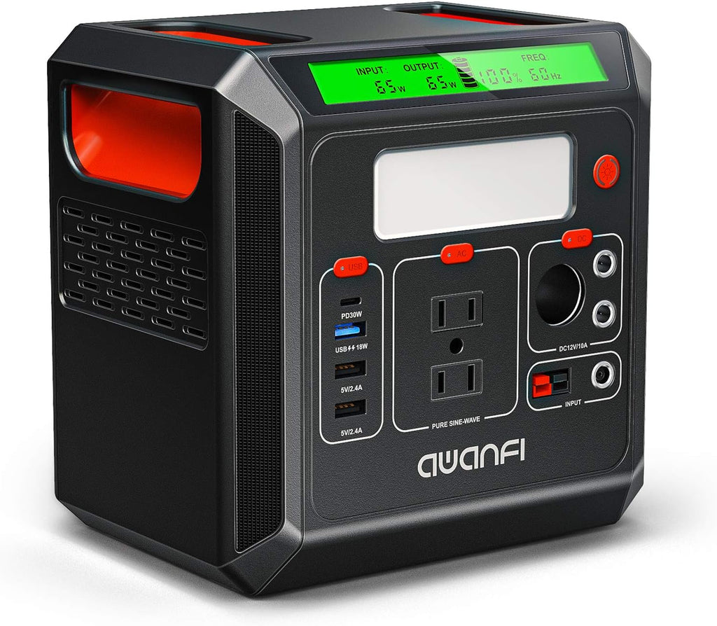 300W Portable Power Station 300Wh Solar Generator with AC Outlet I841748