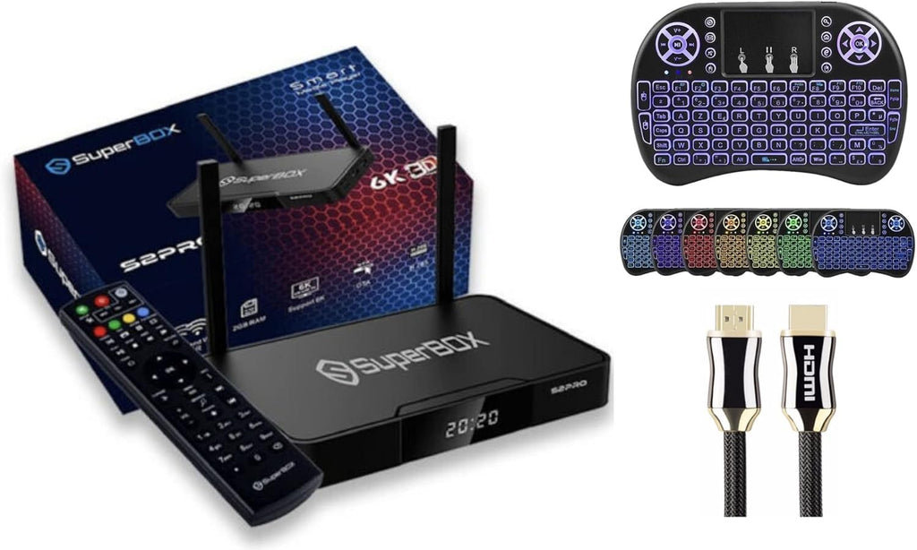 2022 SuperBox S2 Pro 8K HDMI Cable Backlit Mini Keyboard Z865476
