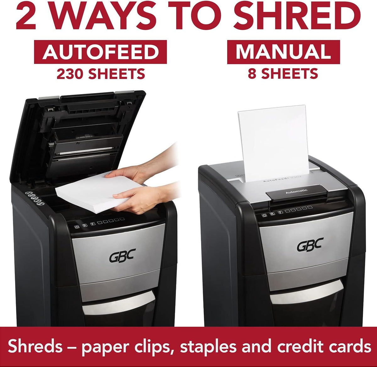 Auto Feed 300 Sheet Capacity Micro-Cut Paper Shredder W234