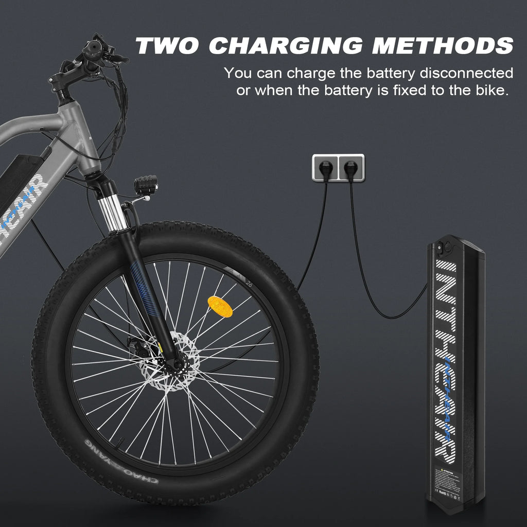 Electric Bike 26'' x 4 Fat Tire 750W Motor 48V 13Ah Battery J578753