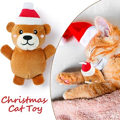 6 PCS Christmas Catnip Plush Animal Toy Set U61198