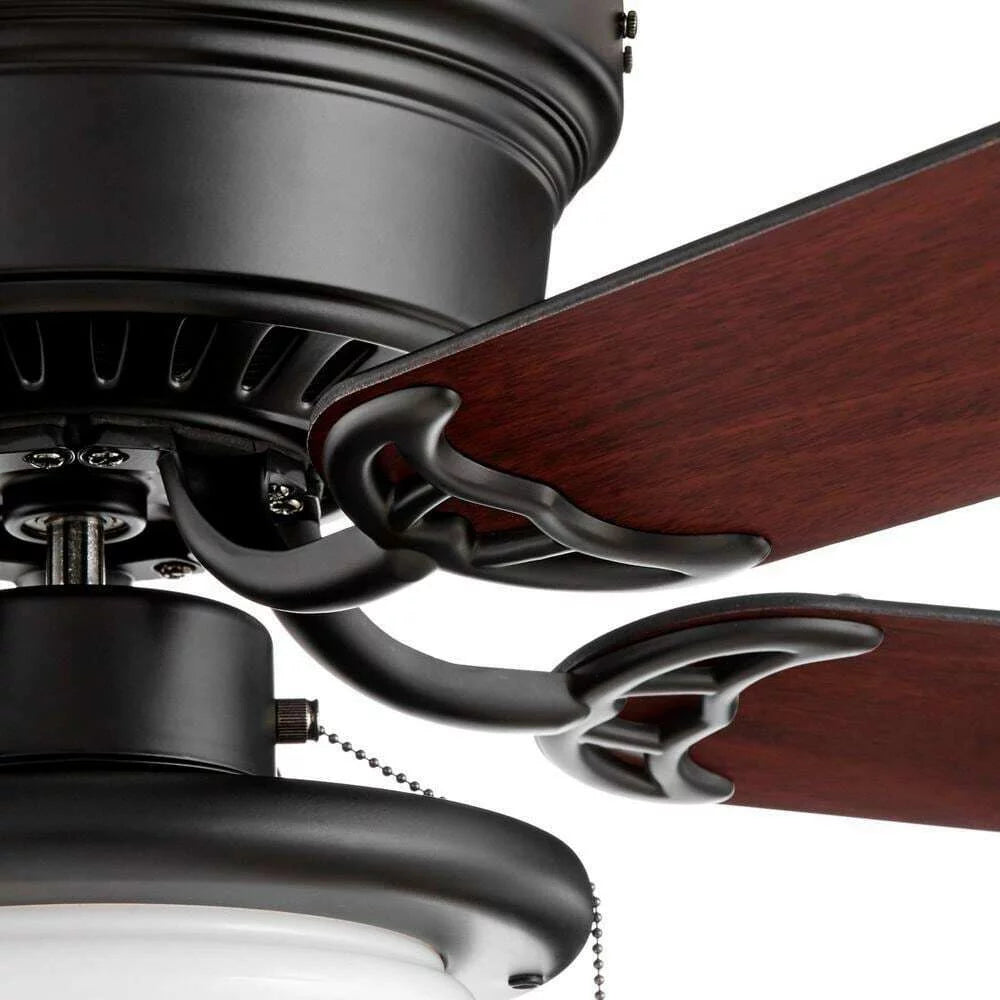 Matte Black LED Ceiling Fan with Light Kit Y697