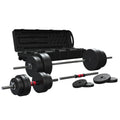 2-in-1 Adjustable Dumbbell and Barbell Set, 100lbs., Black Y691