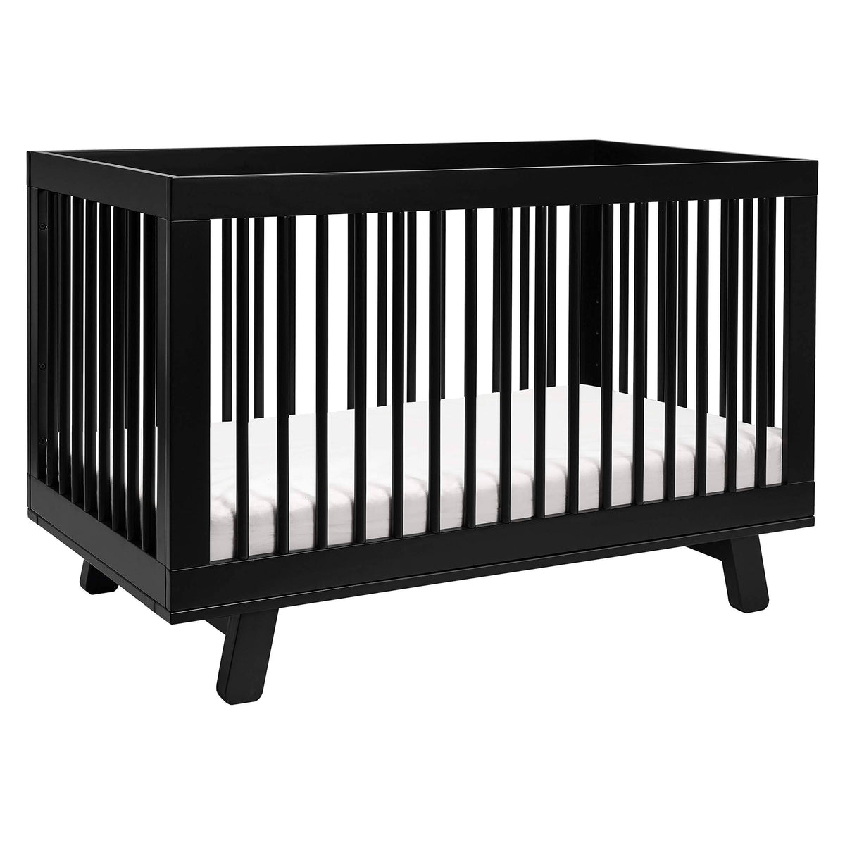 Black 3-in-1 Convertible Crib with Toddler Bed Conversion Kit X56040