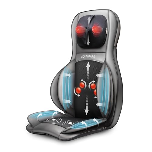 Heated Shiatsu Neck Back Massager Chair Pad W3100
