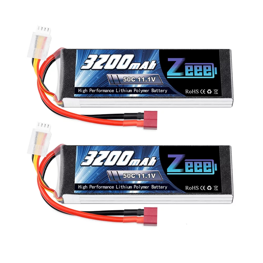 11.1V 50C 3200mAh 3S Lipo Battery 2 Pack Y188447