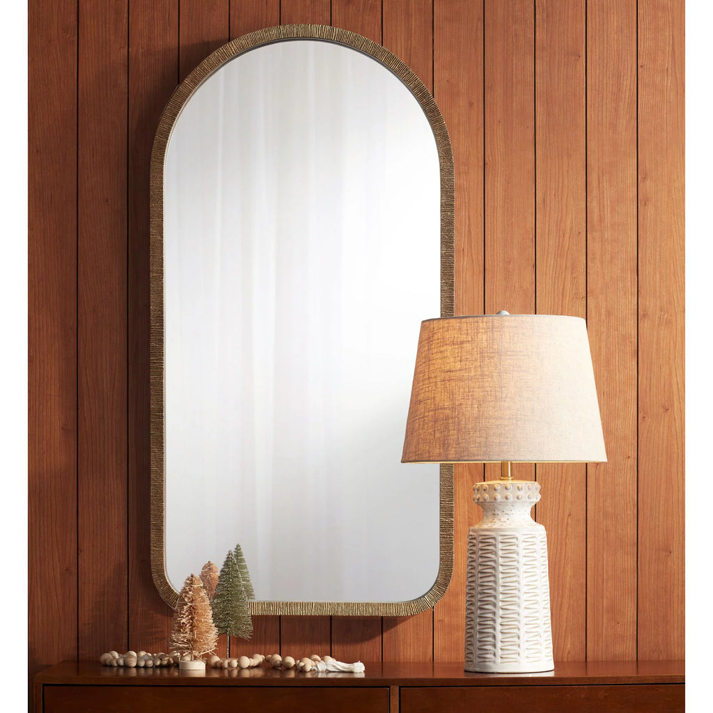 26" High Cream White Glaze Table Lamp C73705