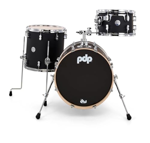 Satin Black 3-Piece Maple Drum Set Y536582