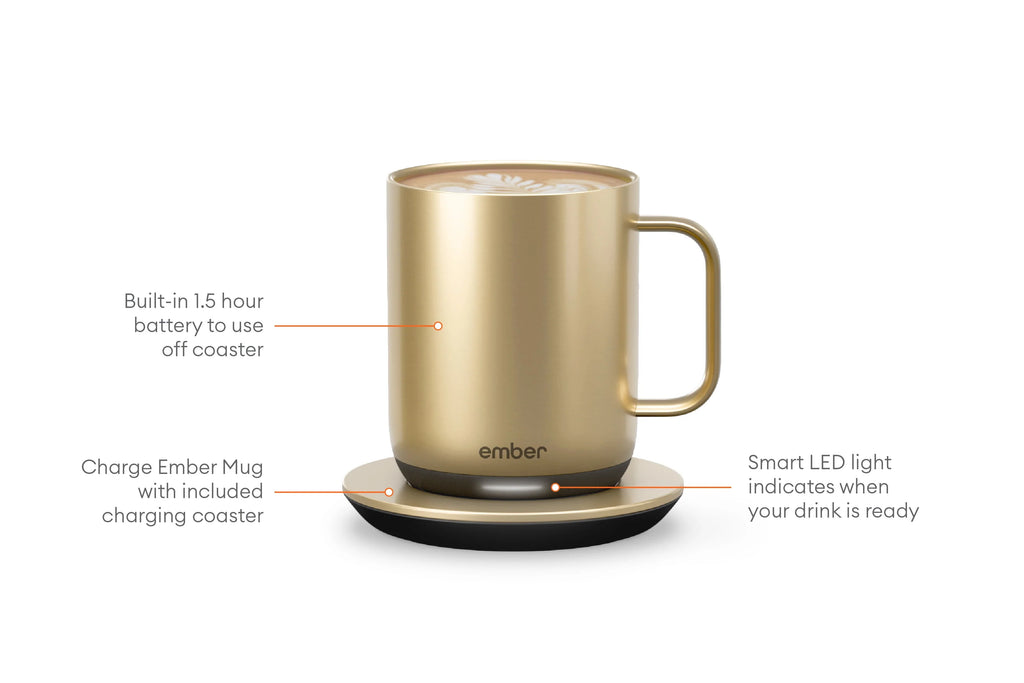 10 oz Copper Temperature Control Smart Mug U247