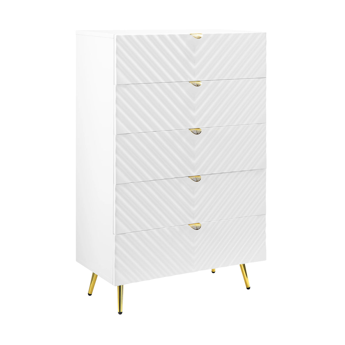 White High Gloss Chest W415