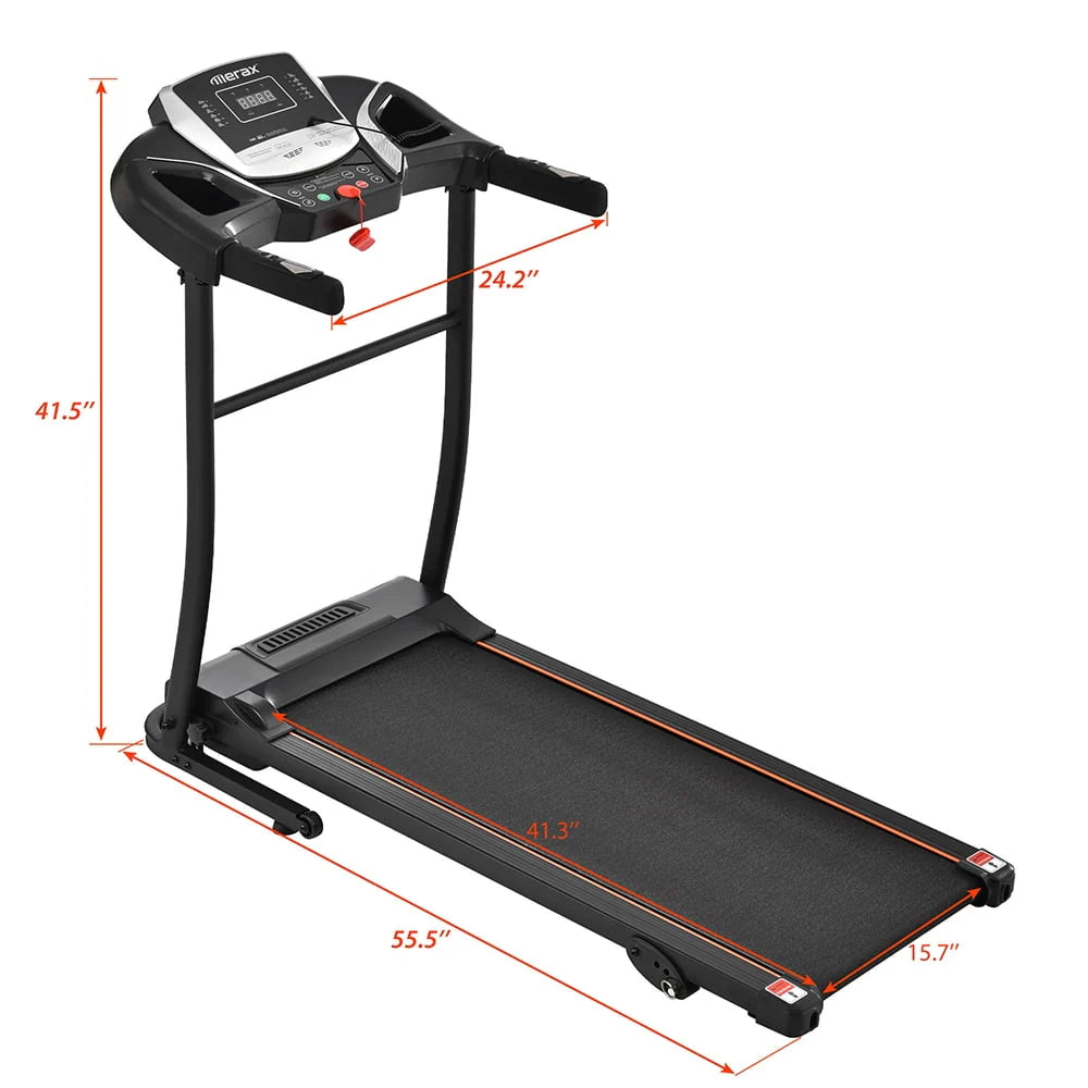 Compact Electric Folding 2.5HP Treadmill with Incline E907489