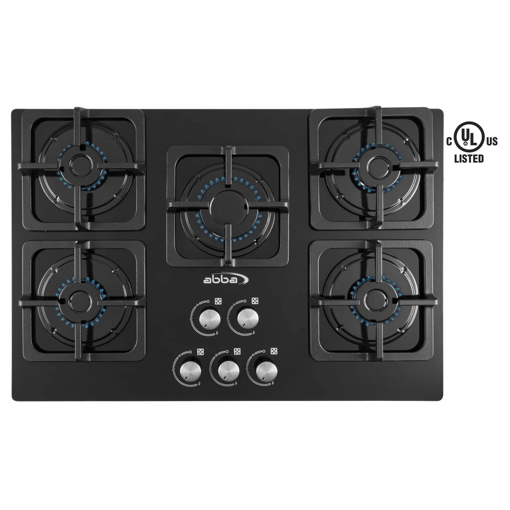 30-in Gas Cooktop with 5 Sealed Burners Tempered Glass U191