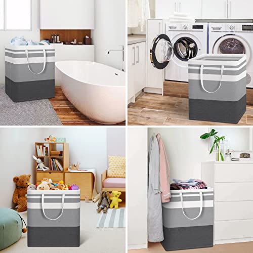 2-Pack 75L Collapsible Waterproof Laundry Hamper with Handles X995820