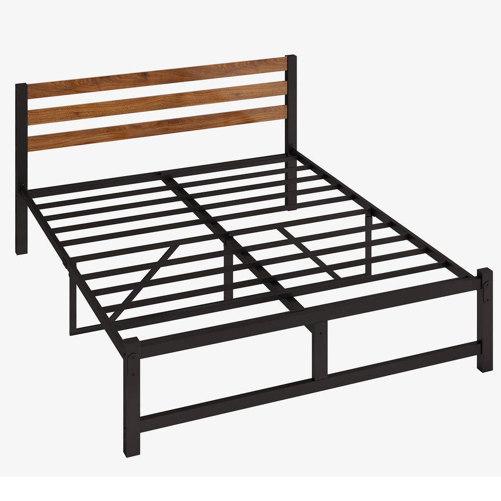 Queen Platform Bed Frame with Headboard E55332