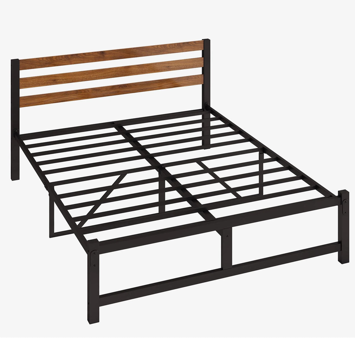 Queen Platform Bed Frame with Headboard E55332