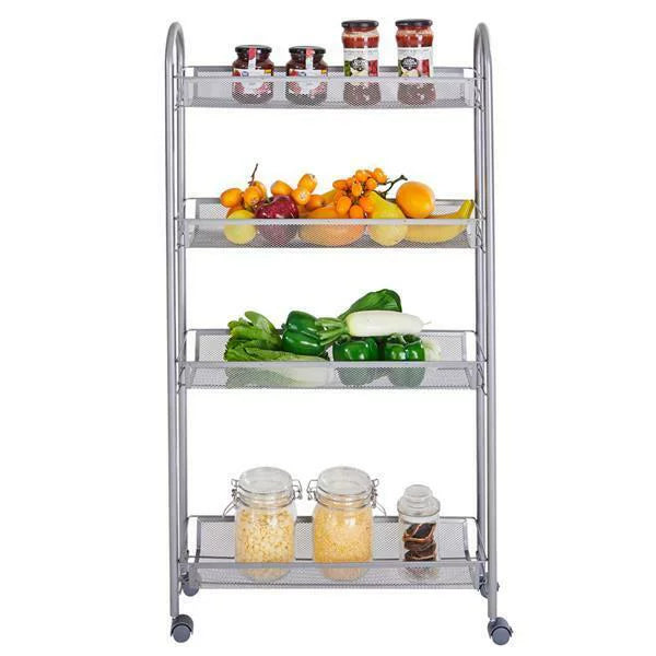 4 Tier Slim Rolling Storage Cart L658345