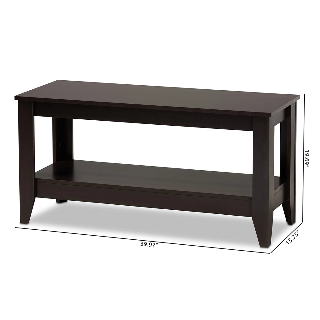 Wenge Finished Wood Coffee Table B284