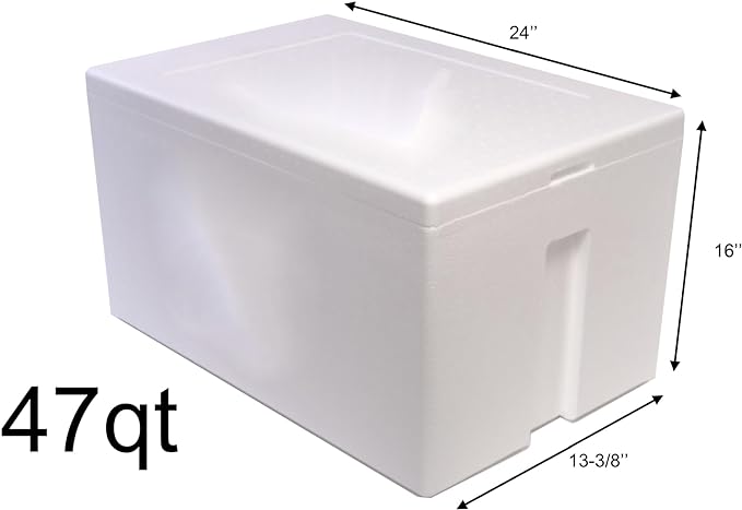 Styrofoam Cooler, Ice Chest 47qt I409