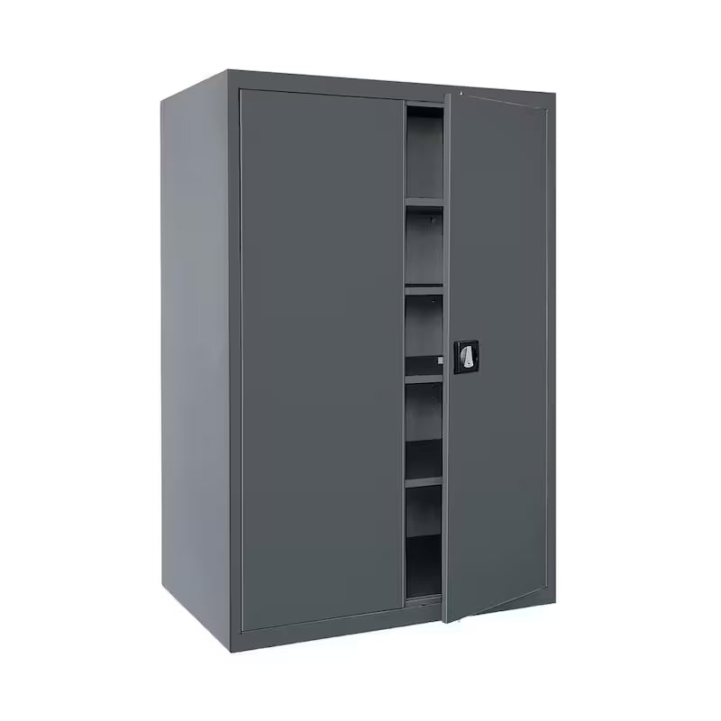 Steel Freestanding Garage Cabinet in Charcoal I231940