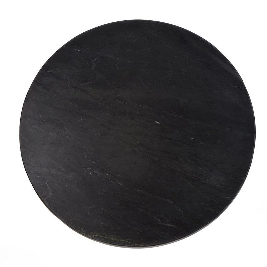 Black Marble Top Accent Table W76306