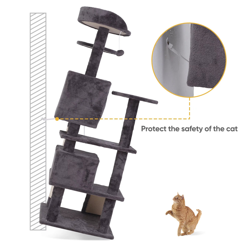 Dark Gray Cat Tree Tower G80057
