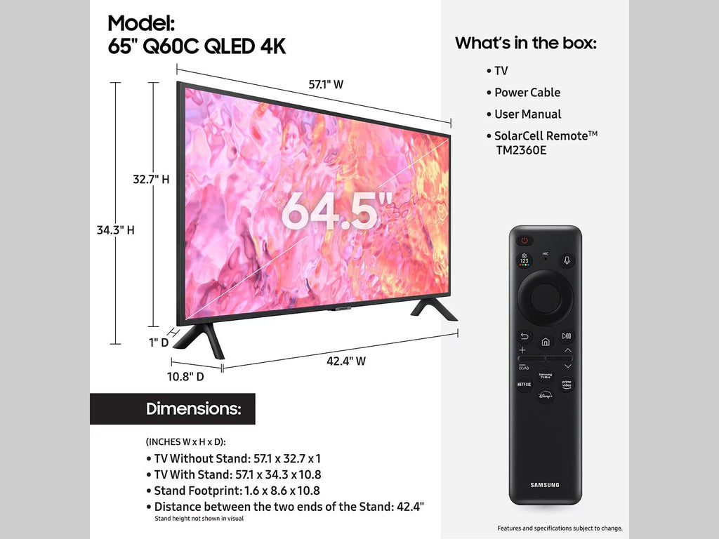 65" QLED 4K Smart TV Y387386