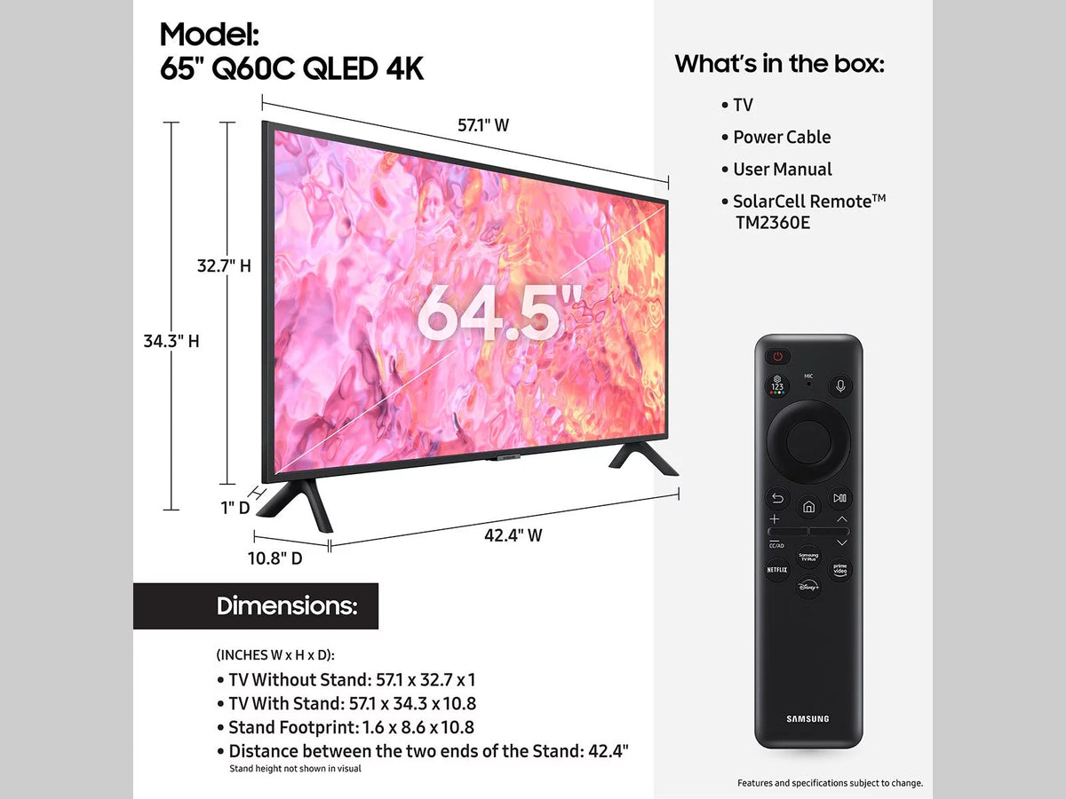 65" QLED 4K Smart TV Y387386