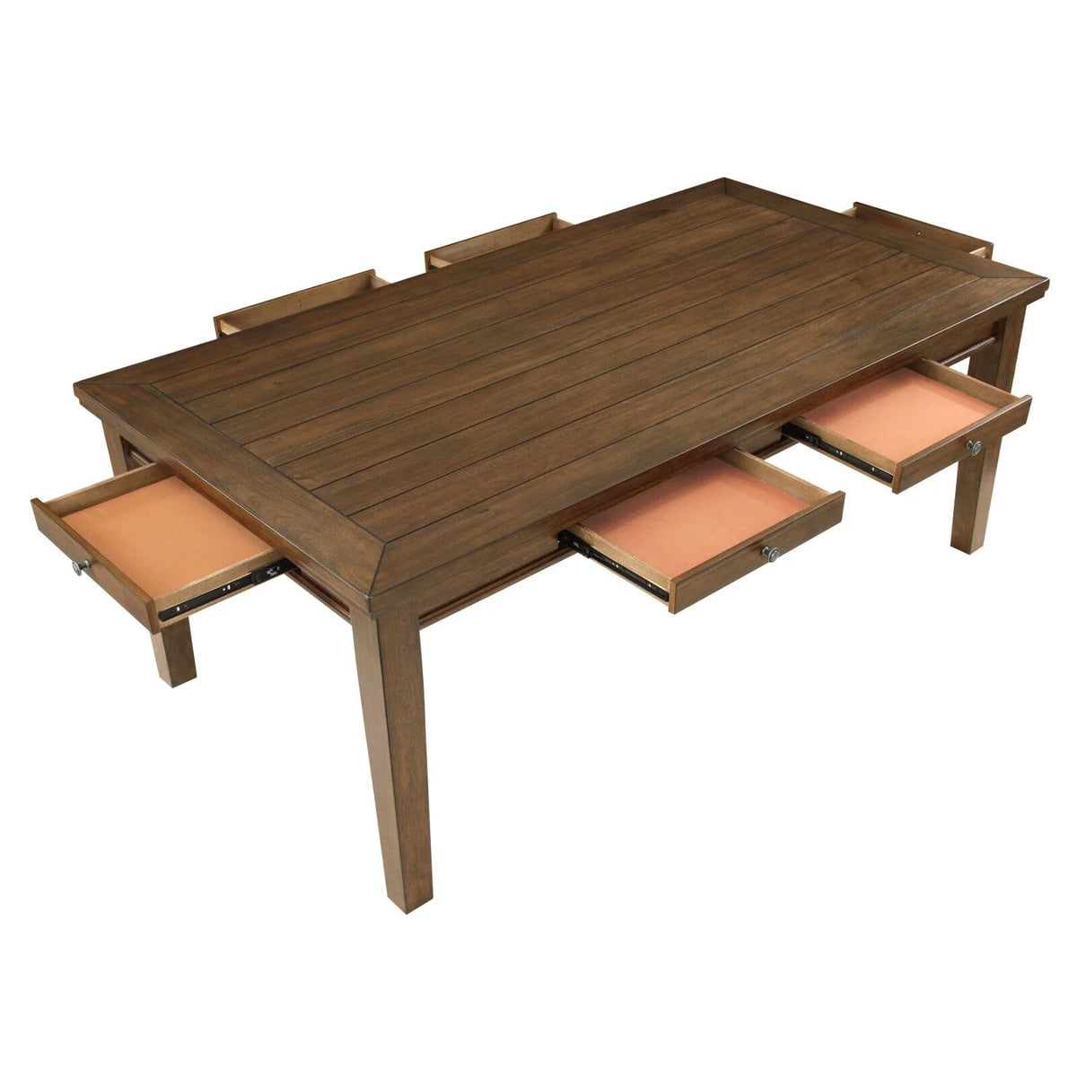 5pc Wooden Dining Table Set with Fabric Upholstered Chairs H570