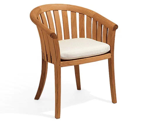 Grade-A Teak 5 Pc Outdoor Dining Set with 52" Round Table and 4 Arm Chairs S2334